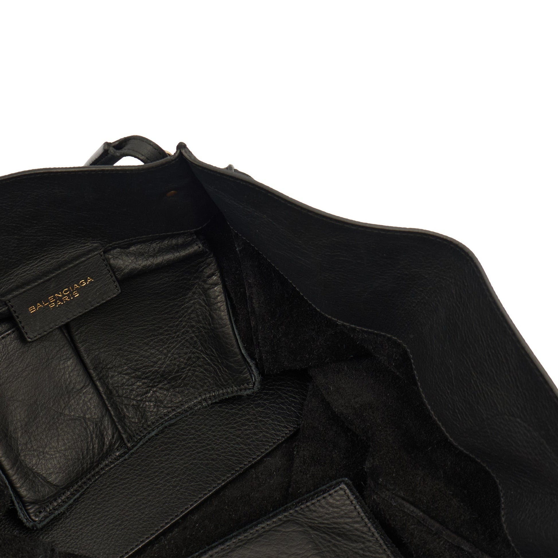 Balenciaga Tote Papier A4 Tote in Black, Leather — Alternate View 8