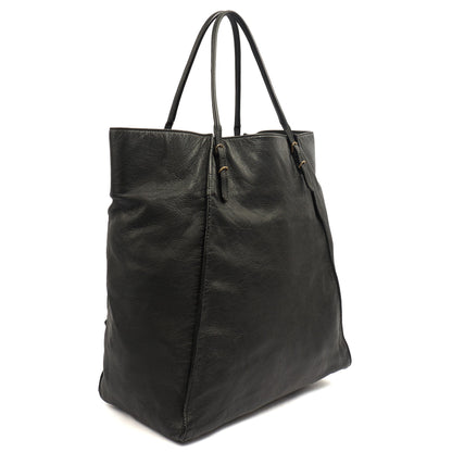 Balenciaga Tote Papier A4 Tote in Black, Leather — Back View