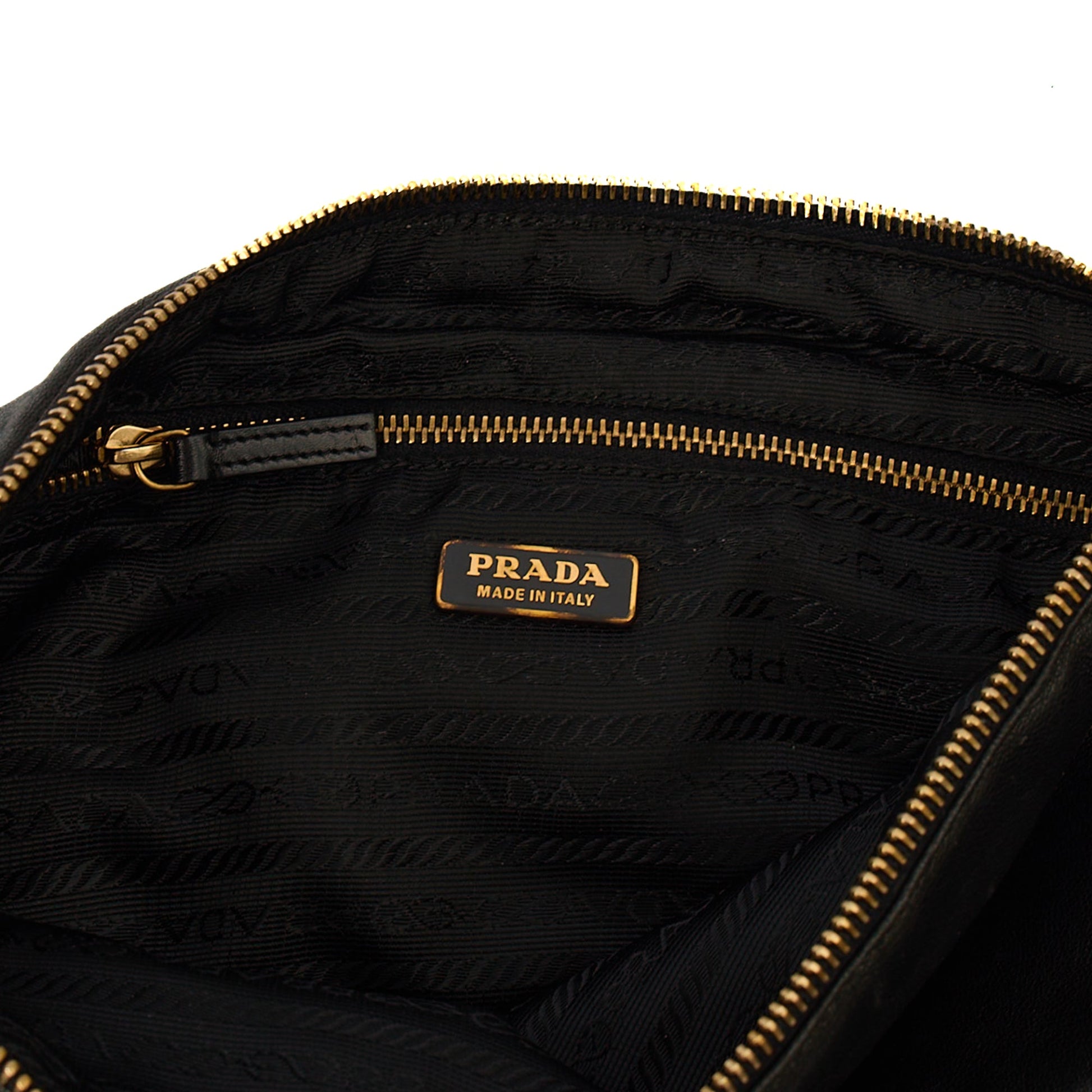Prada Shoulder Bag Shoulder Bag in Black, Leather — Lifestyle View