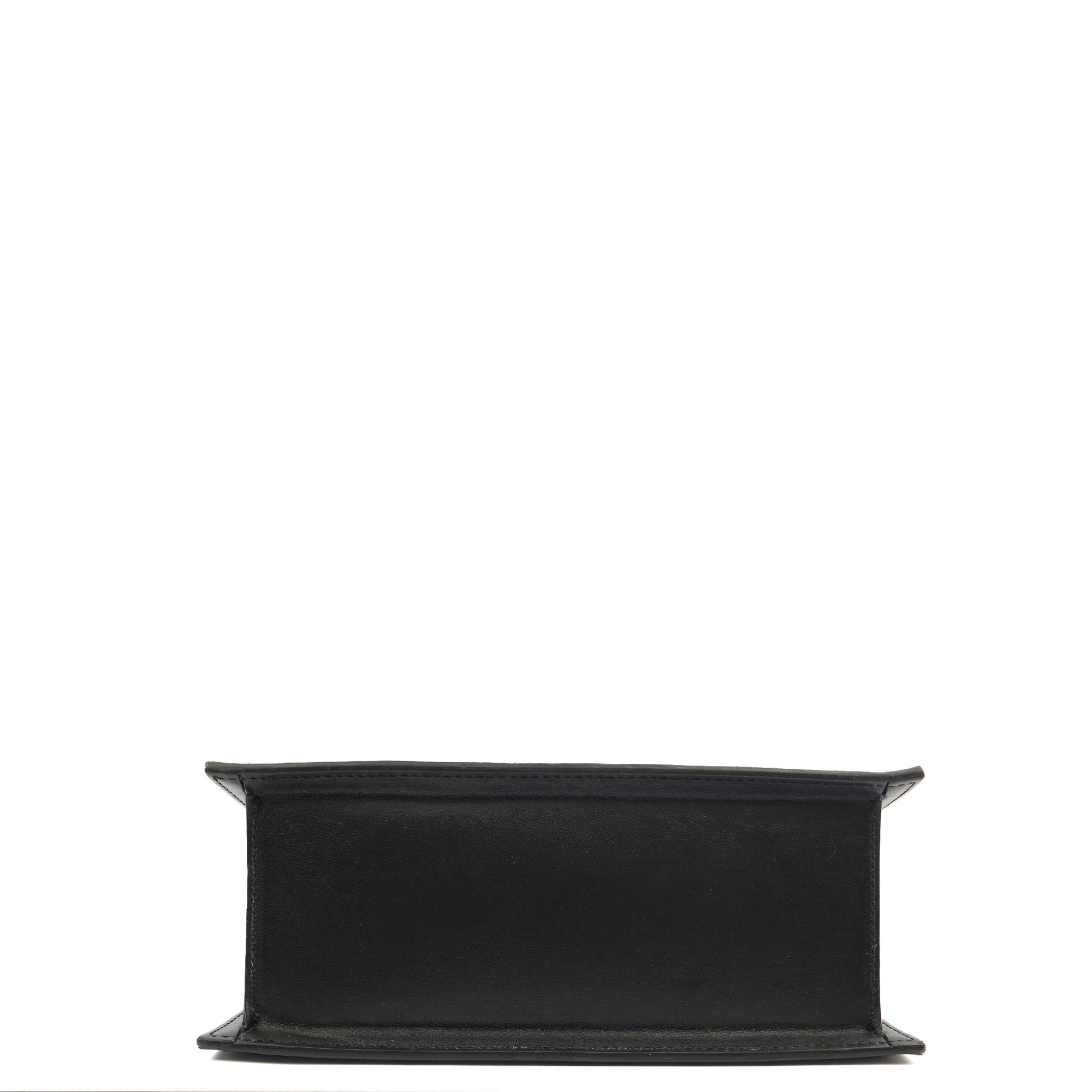Jacquemus Top Handle Le Grand Chiquito in Black, Leather — Top View
