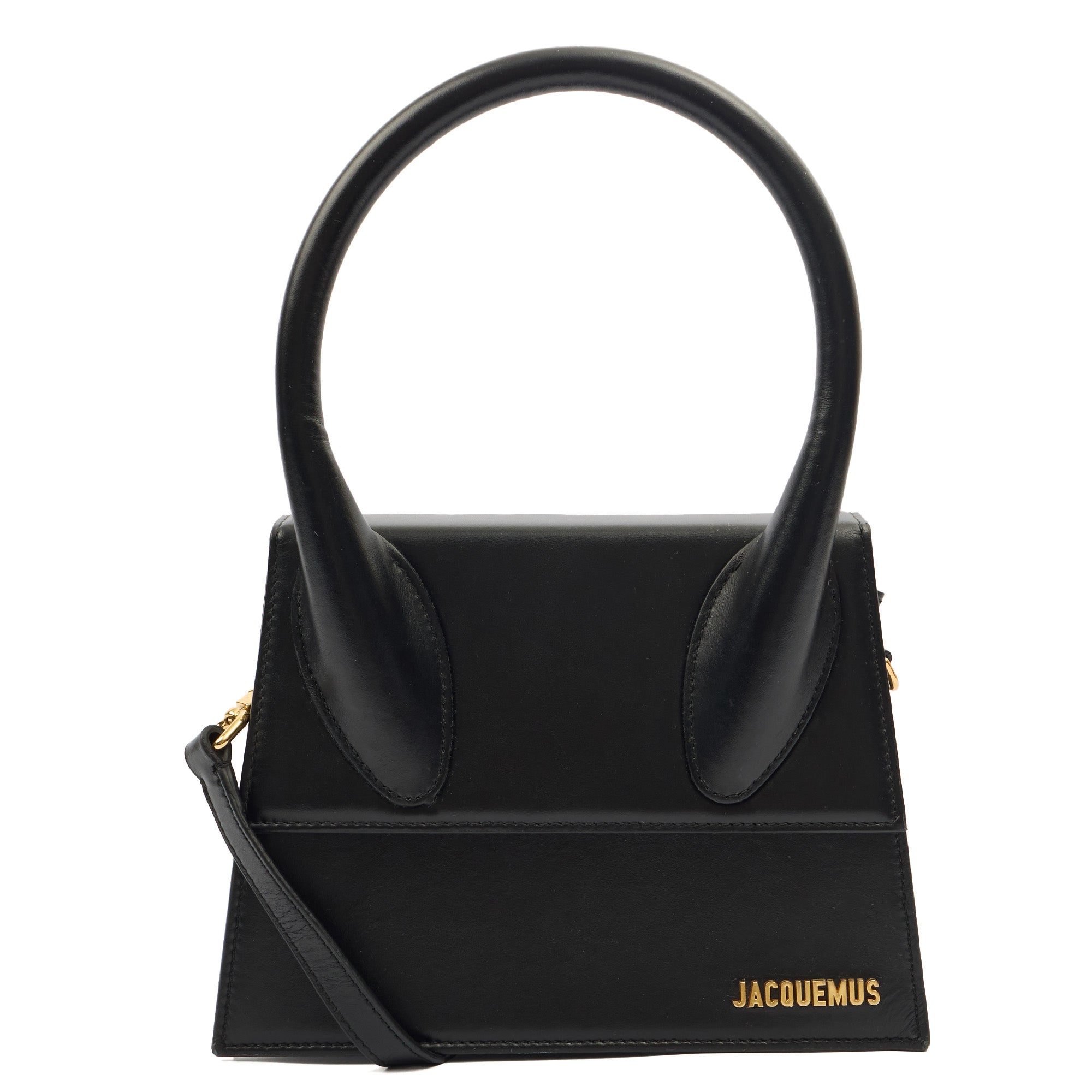 Jacquemus Top Handle Le Grand Chiquito in Black, Leather — Alternate View 13