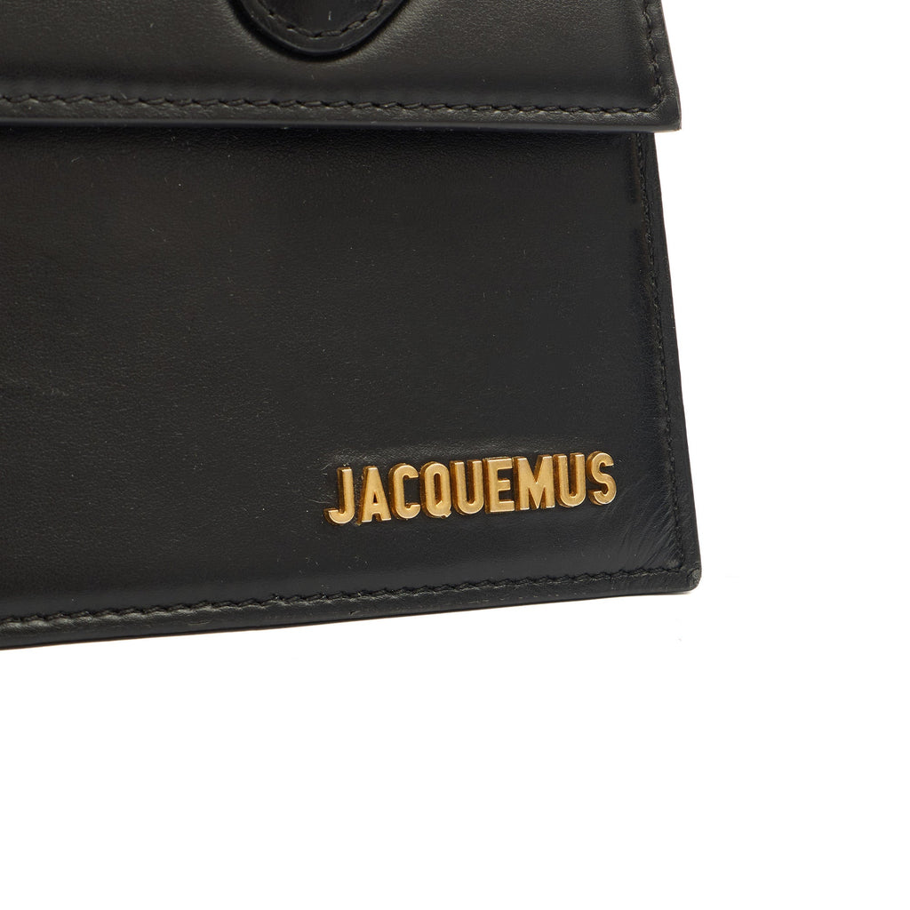 Jacquemus Top Handle Le Grand Chiquito in Black, Leather — Alternate View 18