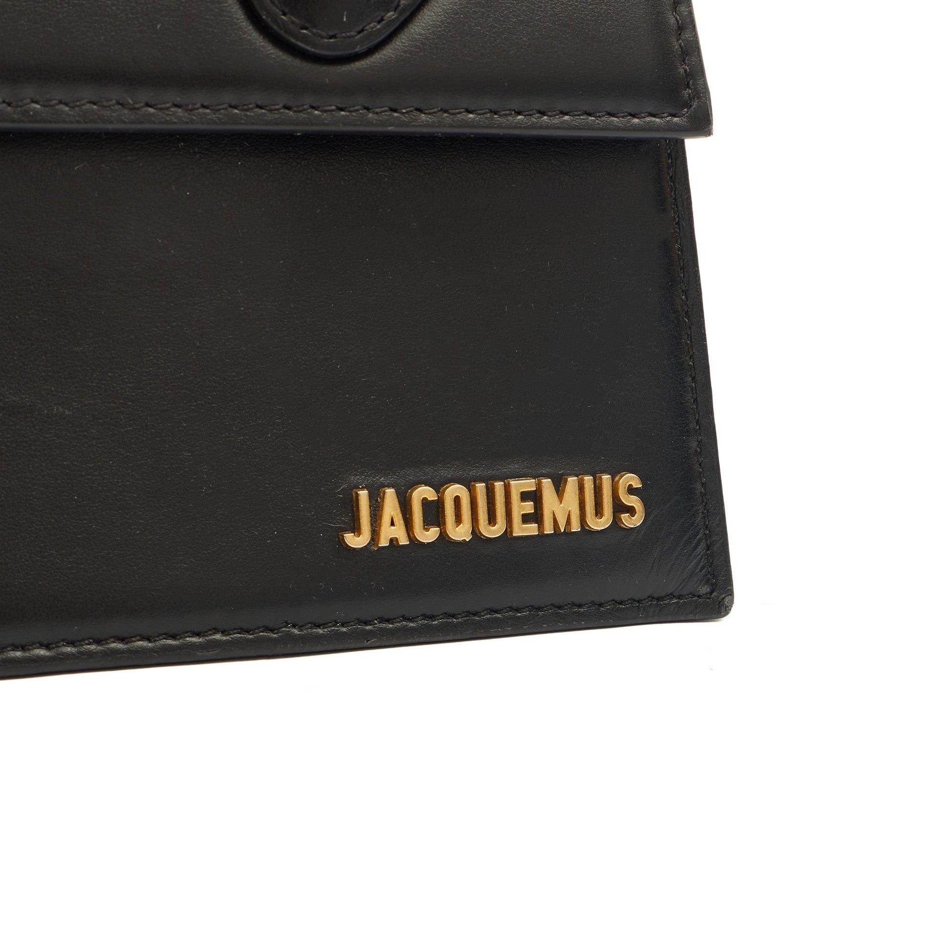 Jacquemus Top Handle Le Grand Chiquito in Black, Leather — Alternate View 18