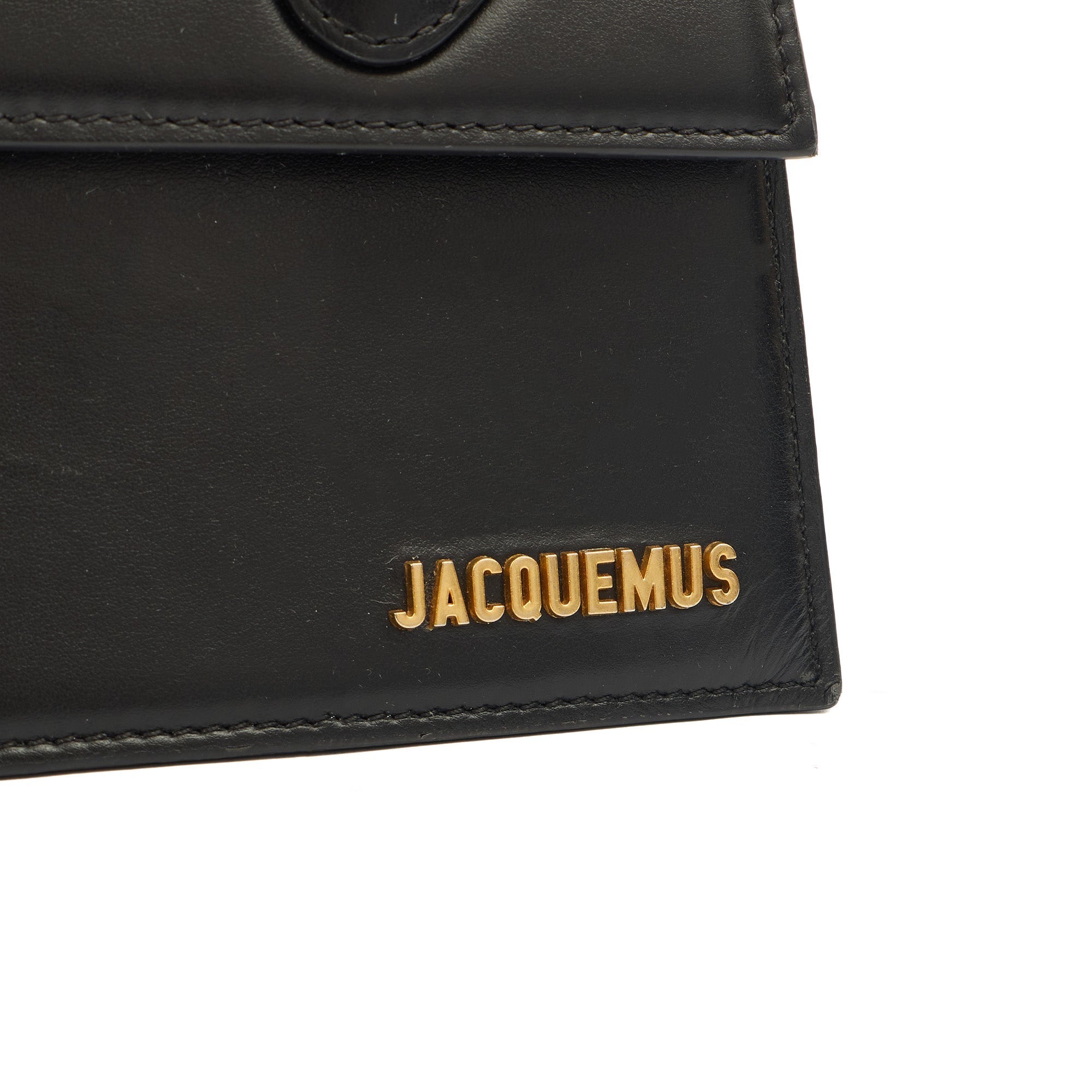 Jacquemus Top Handle Le Grand Chiquito in Black, Leather — Alternate View 12