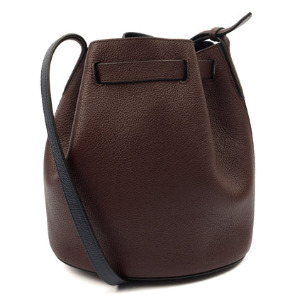 Mulberry Bucket Bag Abbey Small in Oxblood, Leather — Top View