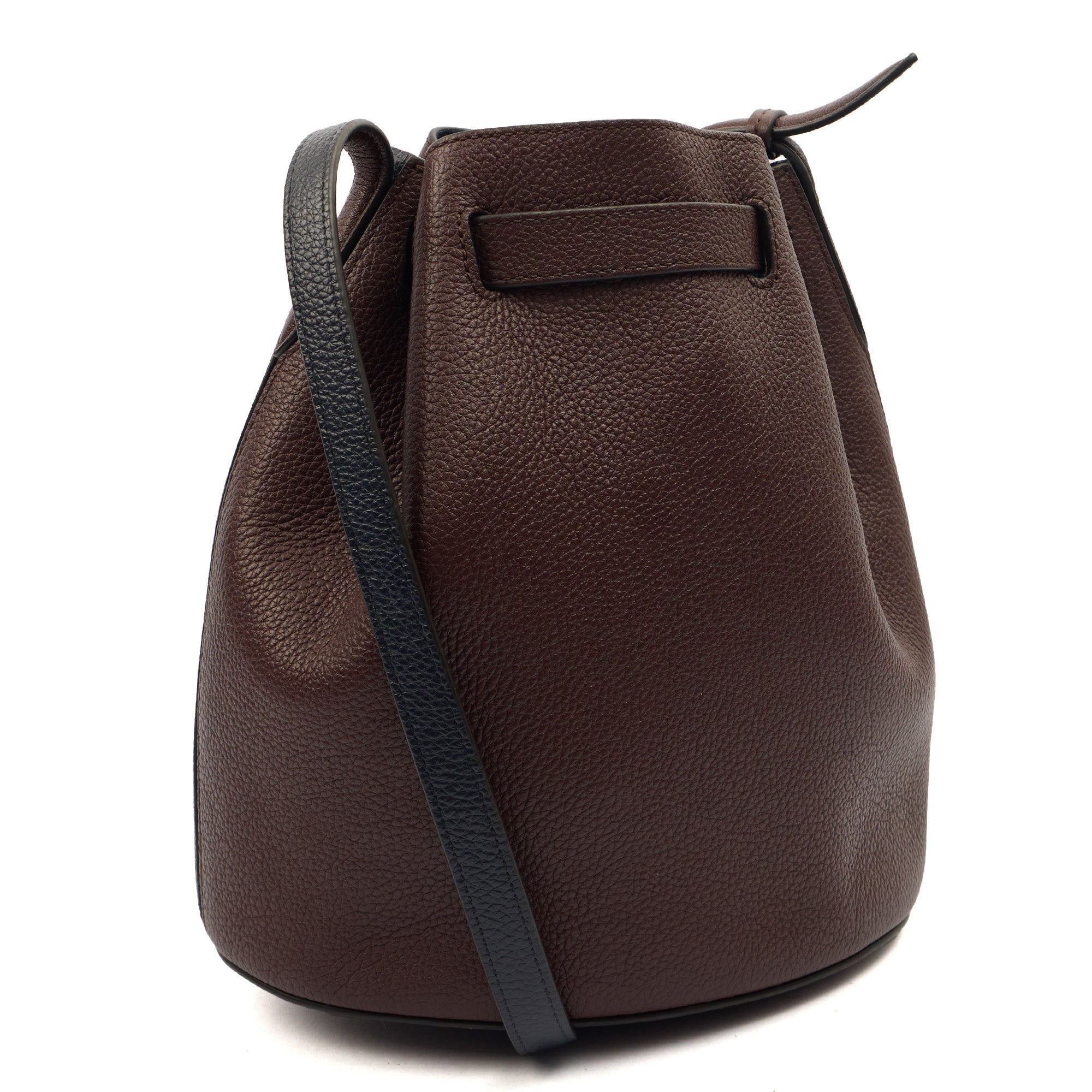 Mulberry Bucket Bag Abbey Small in Oxblood, Leather — Back View
