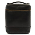 Chanel Cosmetic Bag Vanity Case in Black, Caviar Leather — Front View