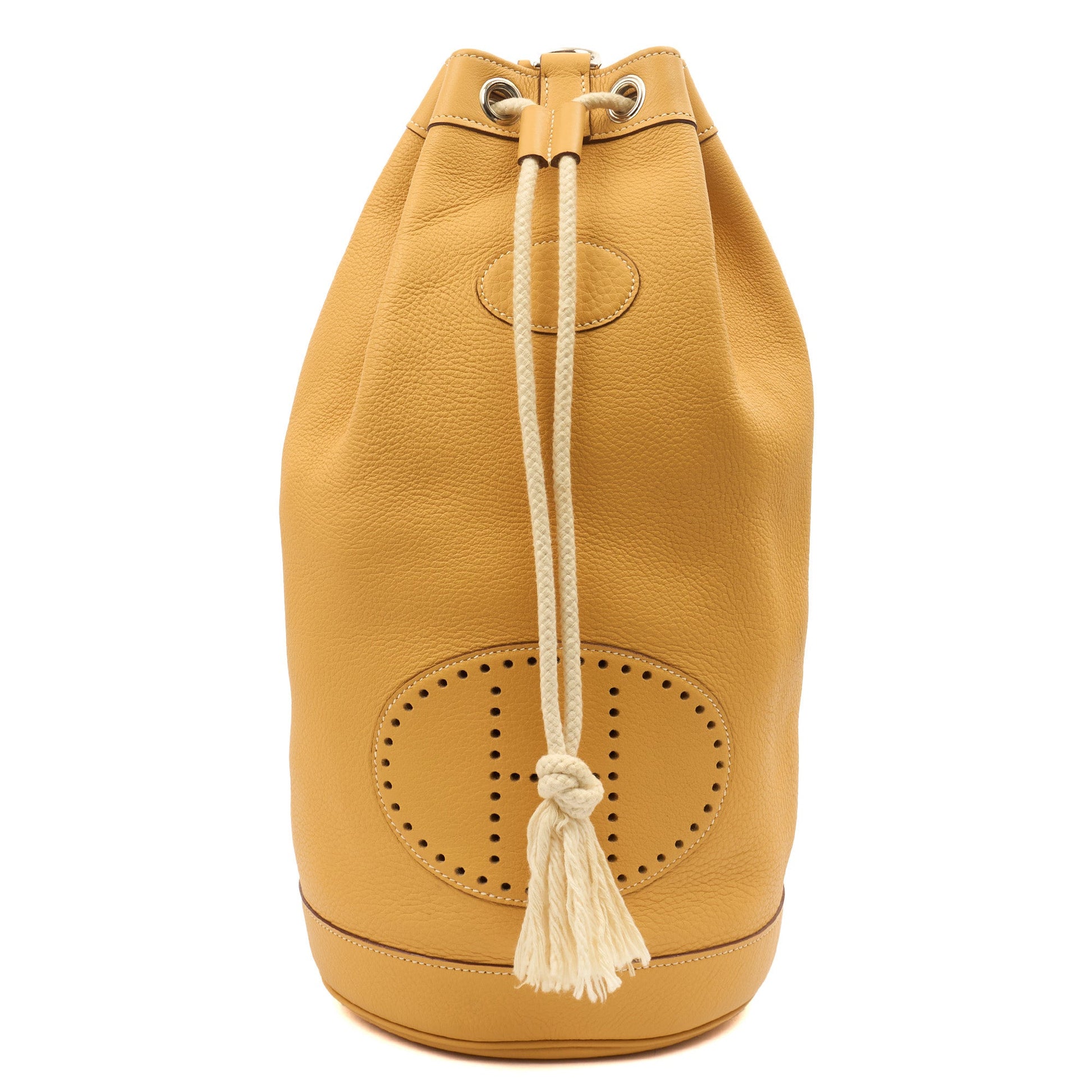 Hermes Vintage Shoulder Bag in Jaune Ambre, Togo Leather — Alternate View 10
