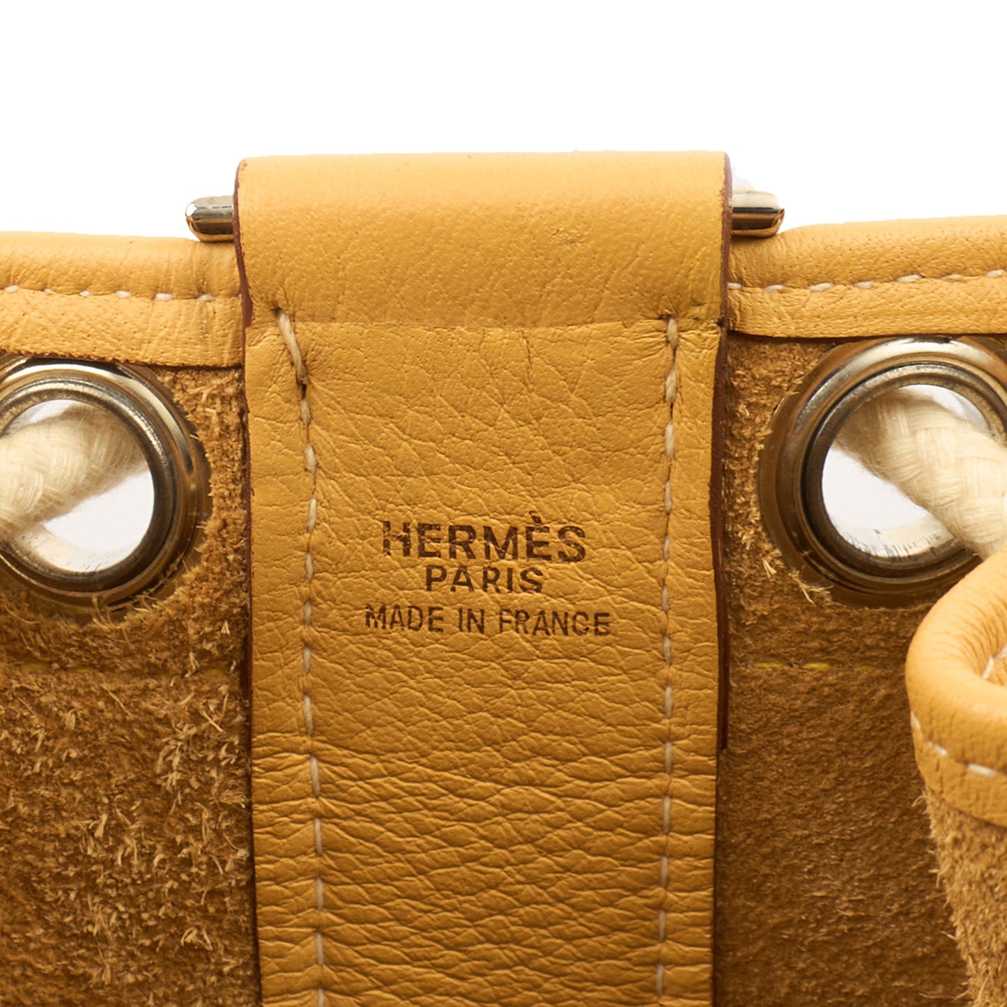 Hermes Vintage Shoulder Bag in Jaune Ambre, Togo Leather — Alternate View 16