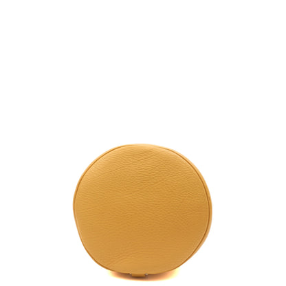 Hermes Vintage Shoulder Bag in Jaune Ambre, Togo Leather — Detail View