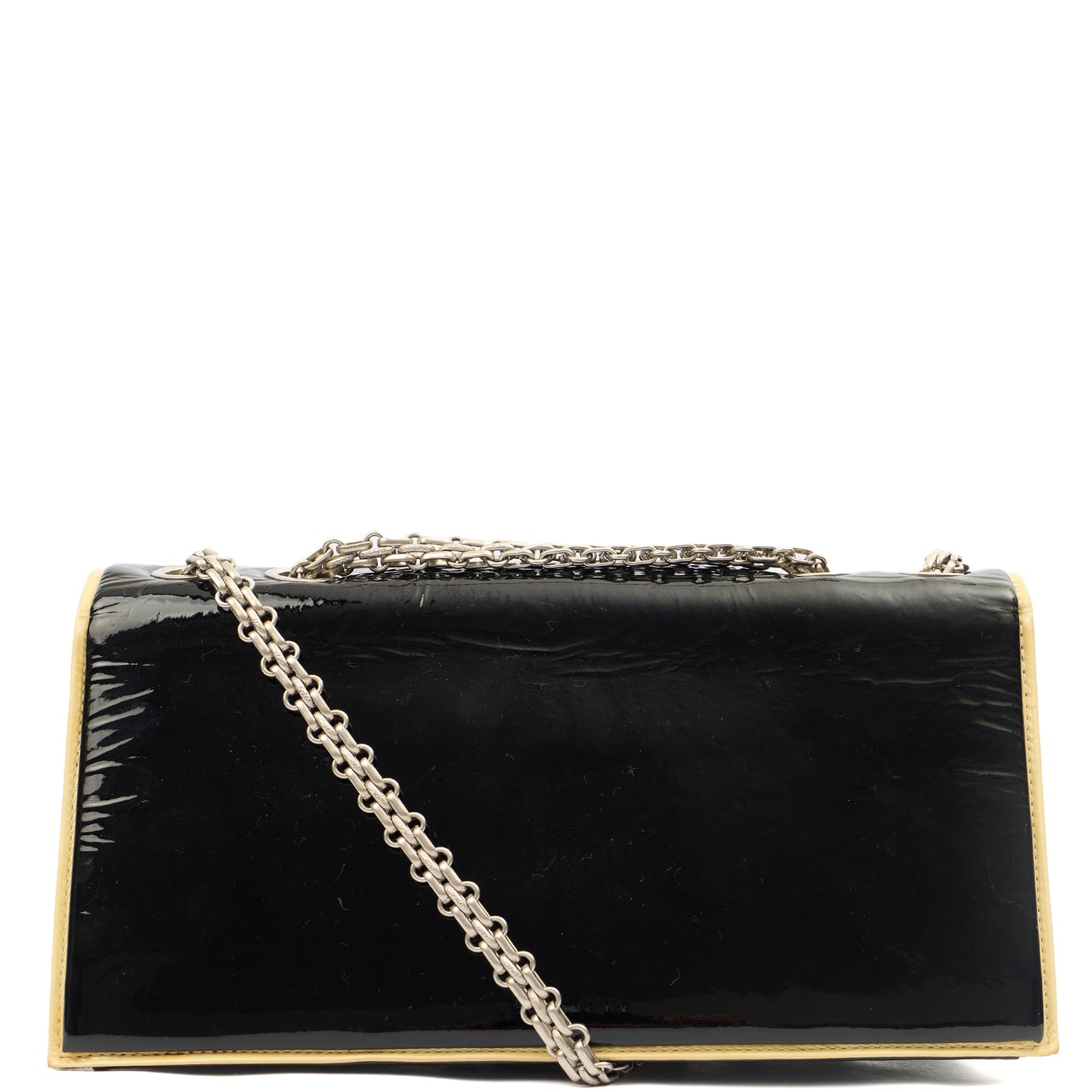 Chanel Shoulder Bag Flap Bag in Black, Patent Leather — Alternate View 13