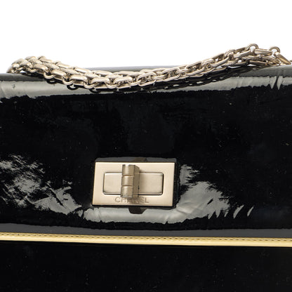 Chanel Shoulder Bag Flap Bag in Black, Patent Leather — Alternate View 16