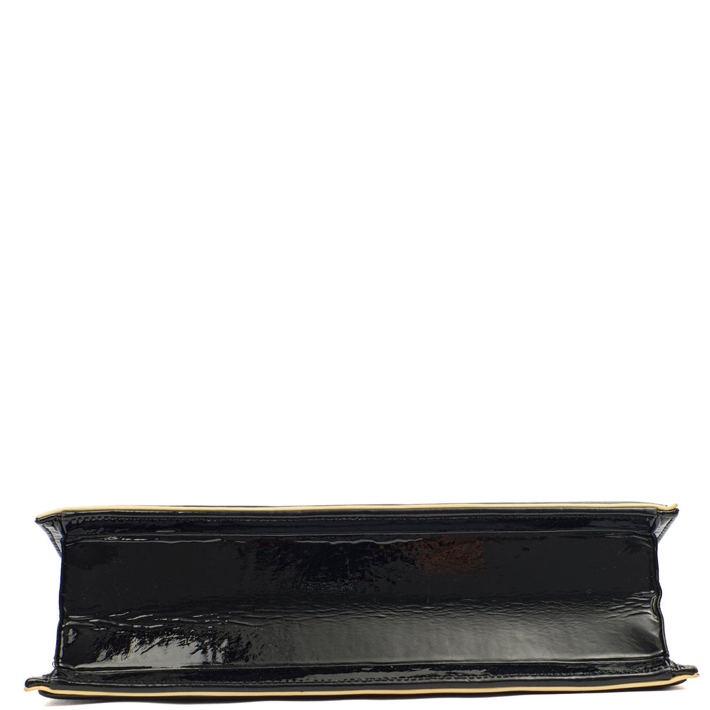 Chanel Shoulder Bag Flap Bag in Black, Patent Leather — Alternate View 14