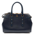 Aspinal of London Tote Brook Street  in Navy, Leather — Front View