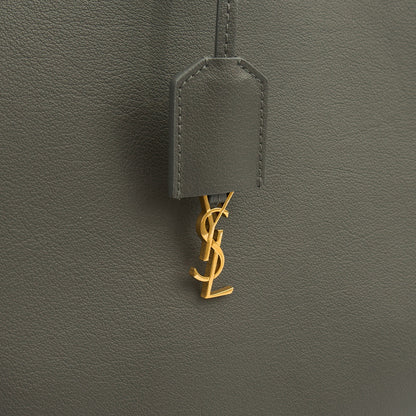 Saint Laurent Tote East West Tote in Grey, Leather — Lifestyle View