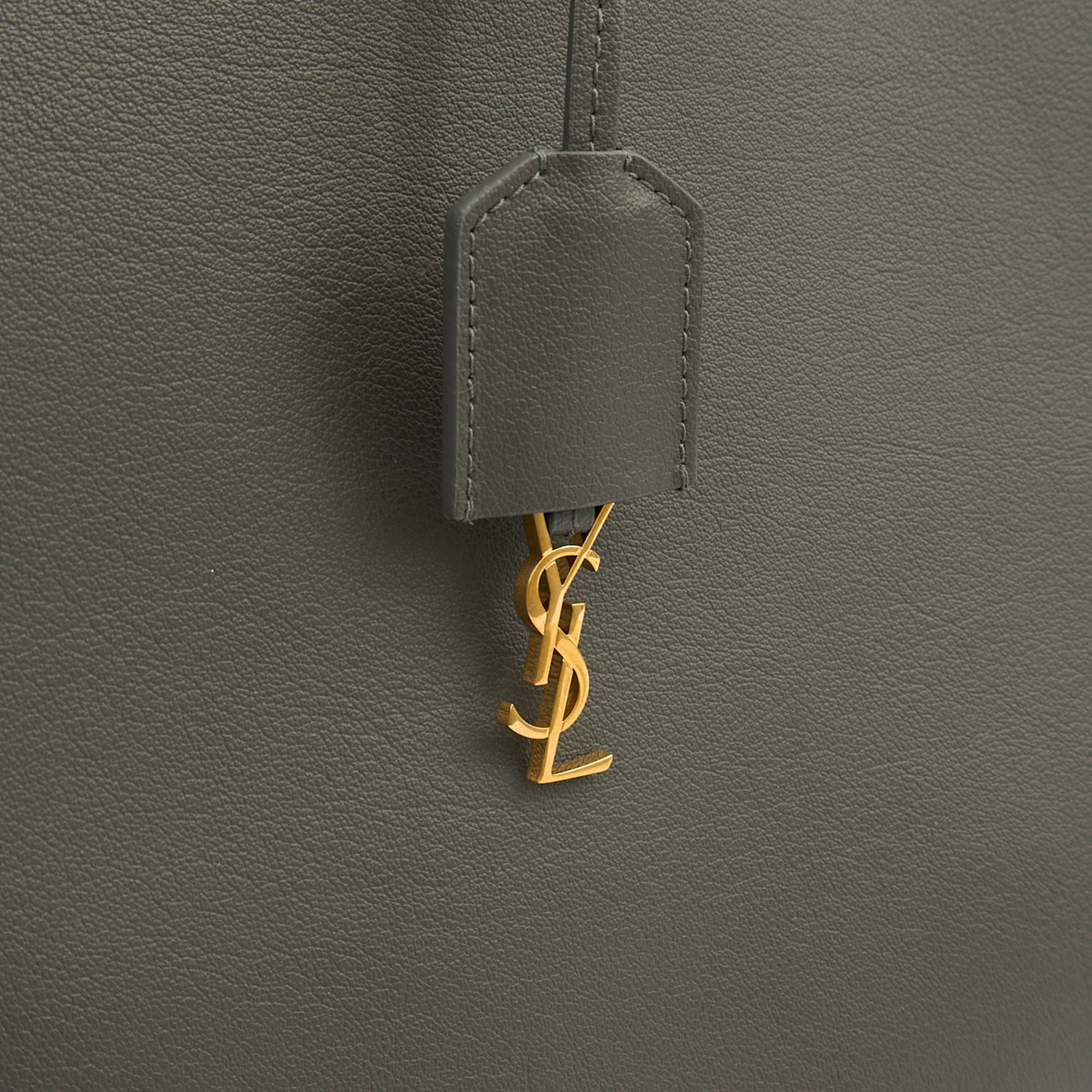Saint Laurent Tote East West Tote in Grey, Leather — Alternate View 13