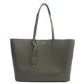 Saint Laurent Tote East West Tote in Grey, Leather — Front View