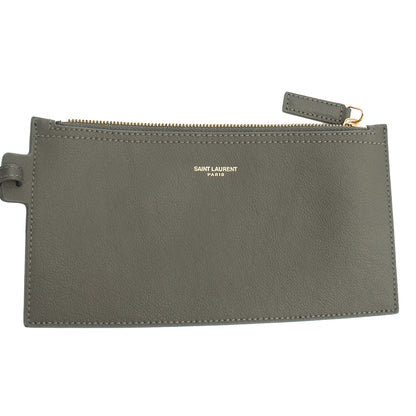 Saint Laurent Tote East West Tote in Grey, Leather — Alternate View 12