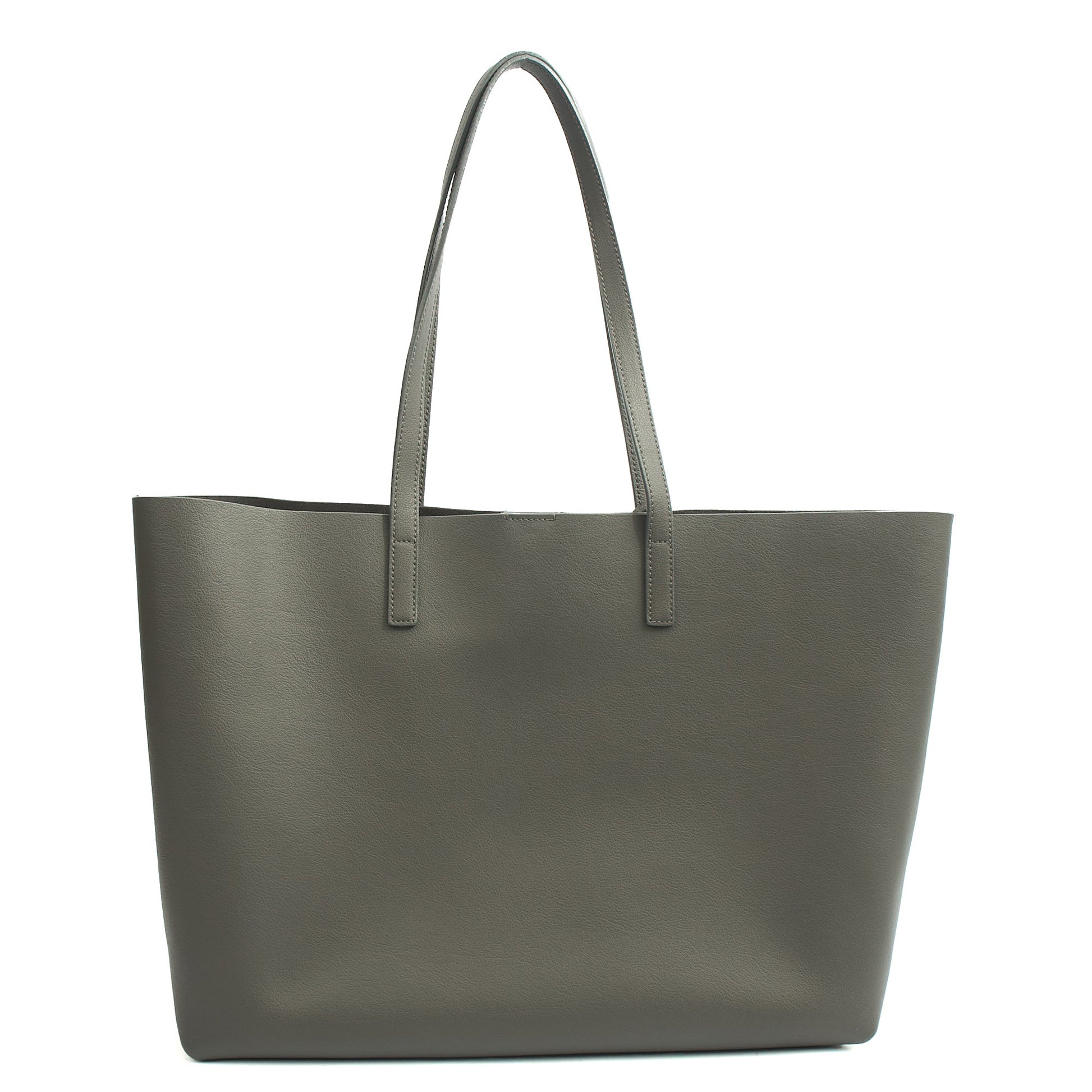 Saint Laurent Tote East West Tote in Grey, Leather — Alternate View 10