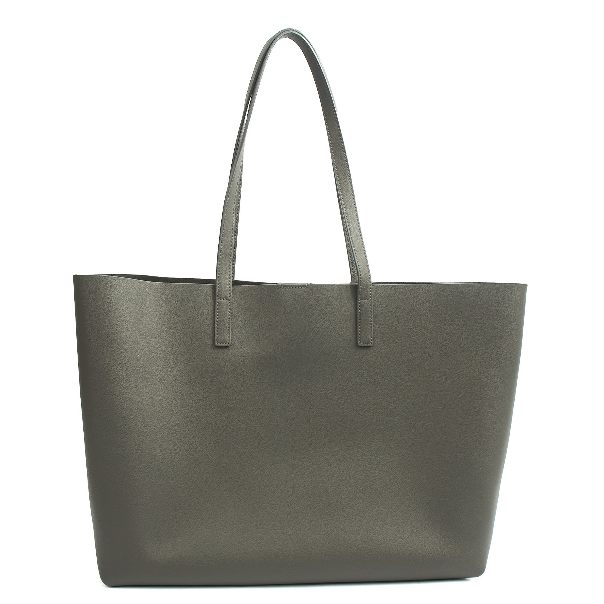 Saint Laurent Tote East West Tote in Grey, Leather — Alternate View 10