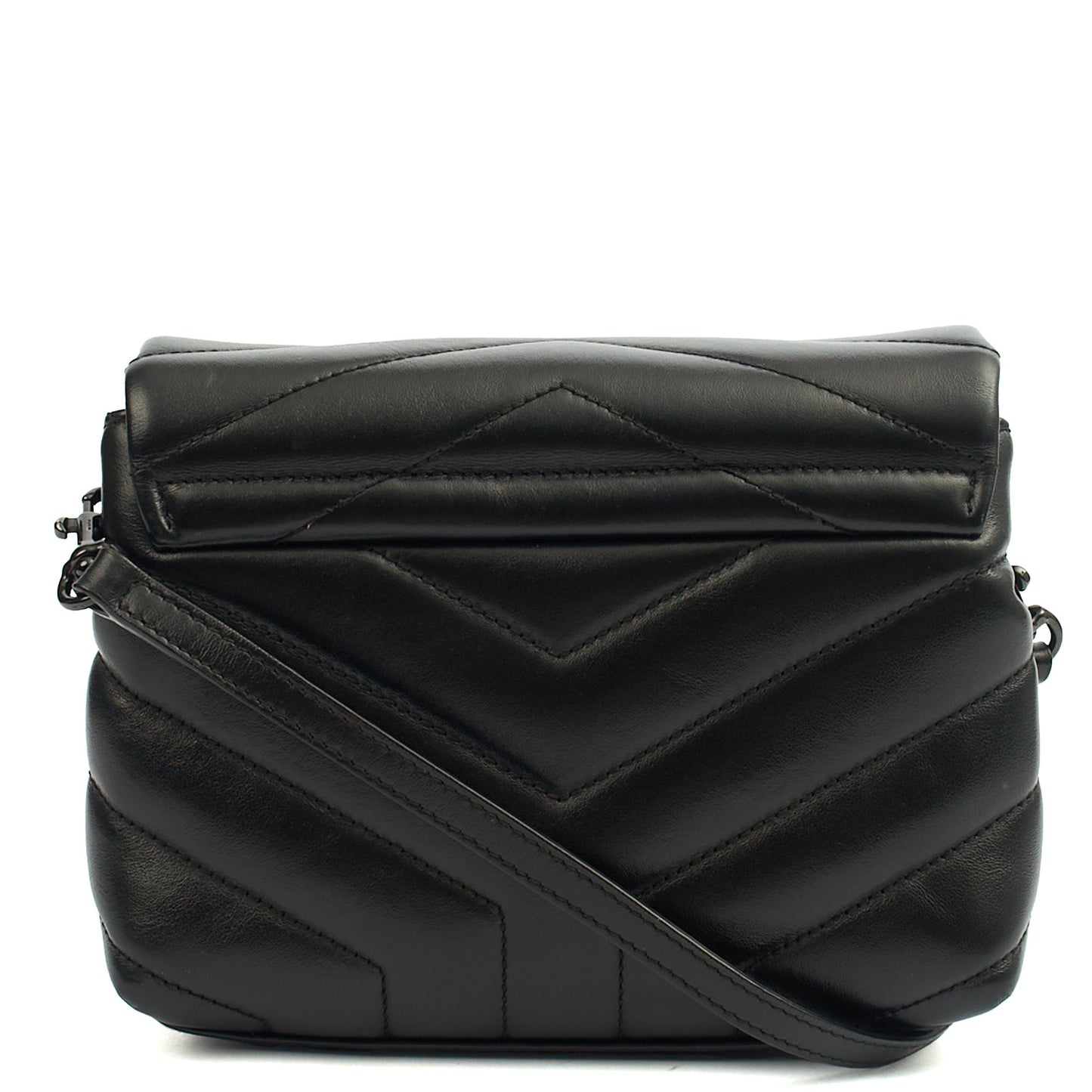 Saint Laurent Mini Bag LouLou - Toy in Black, Leather — Detail View