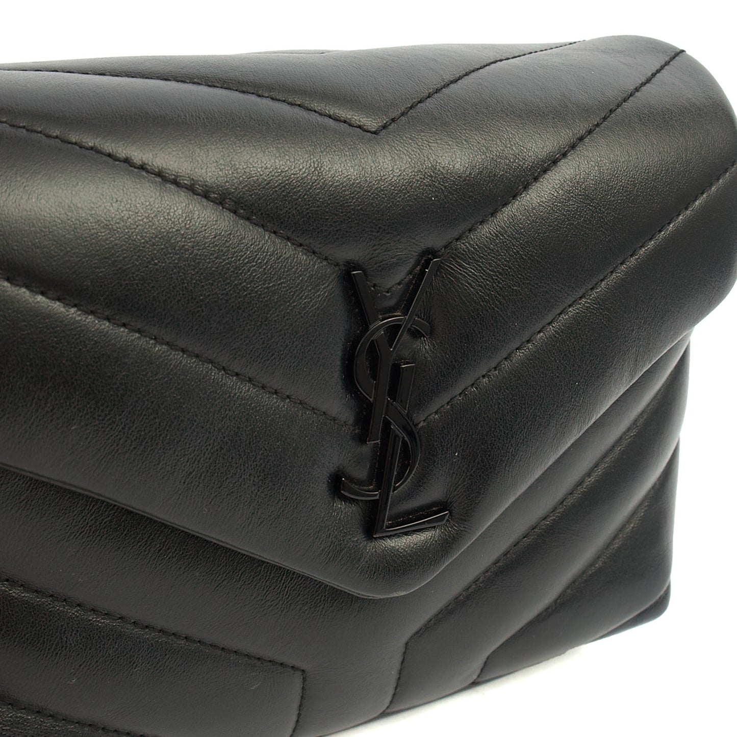 Saint Laurent Mini Bag LouLou - Toy in Black, Leather — Alternate View 7