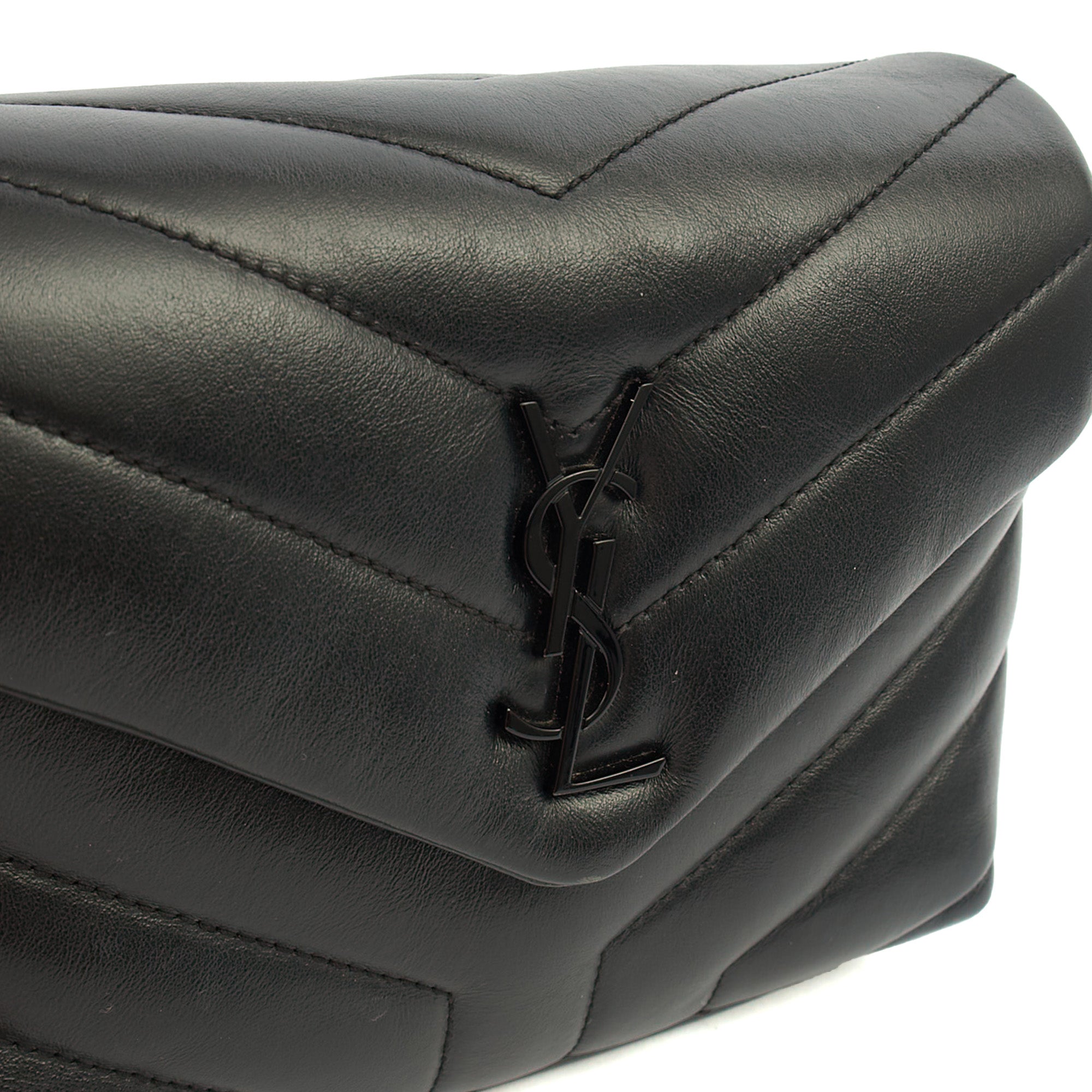 Saint Laurent Mini Bag LouLou - Toy in Black, Leather — Alternate View 7