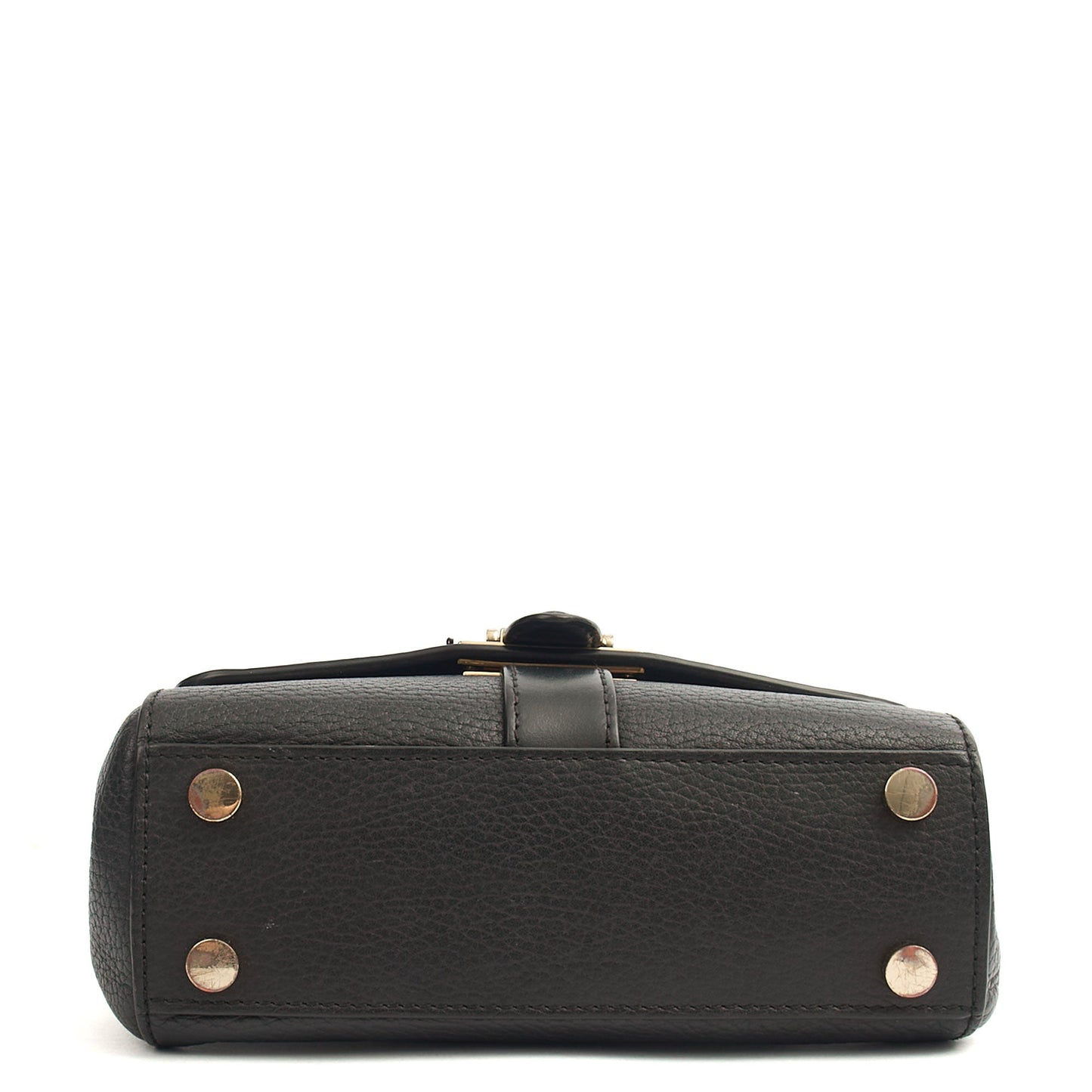Aspinal of London Cross Body Lottie in Black, Leather — Detail View