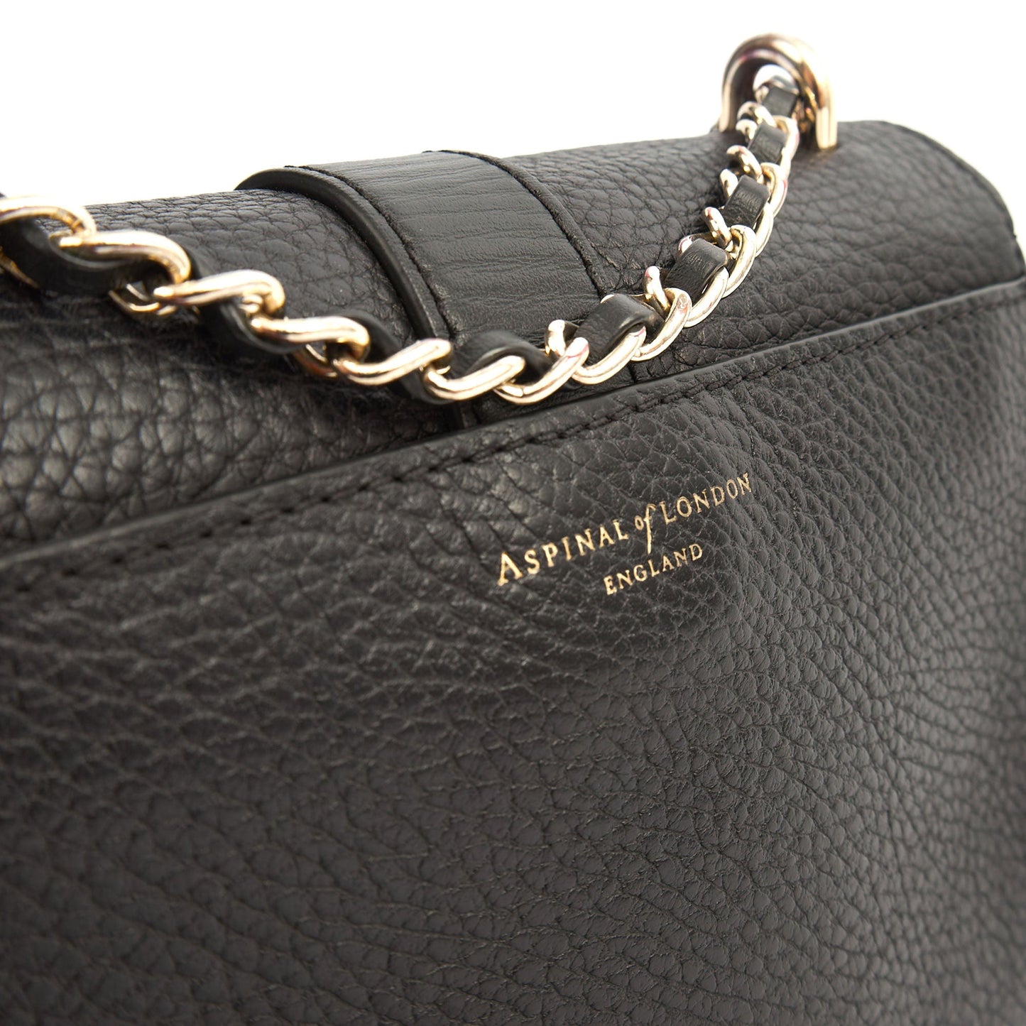 Aspinal of London Cross Body Lottie in Black, Leather — Alternate View 11