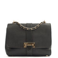 Aspinal of London Cross Body Lottie in Black, Leather — Front View