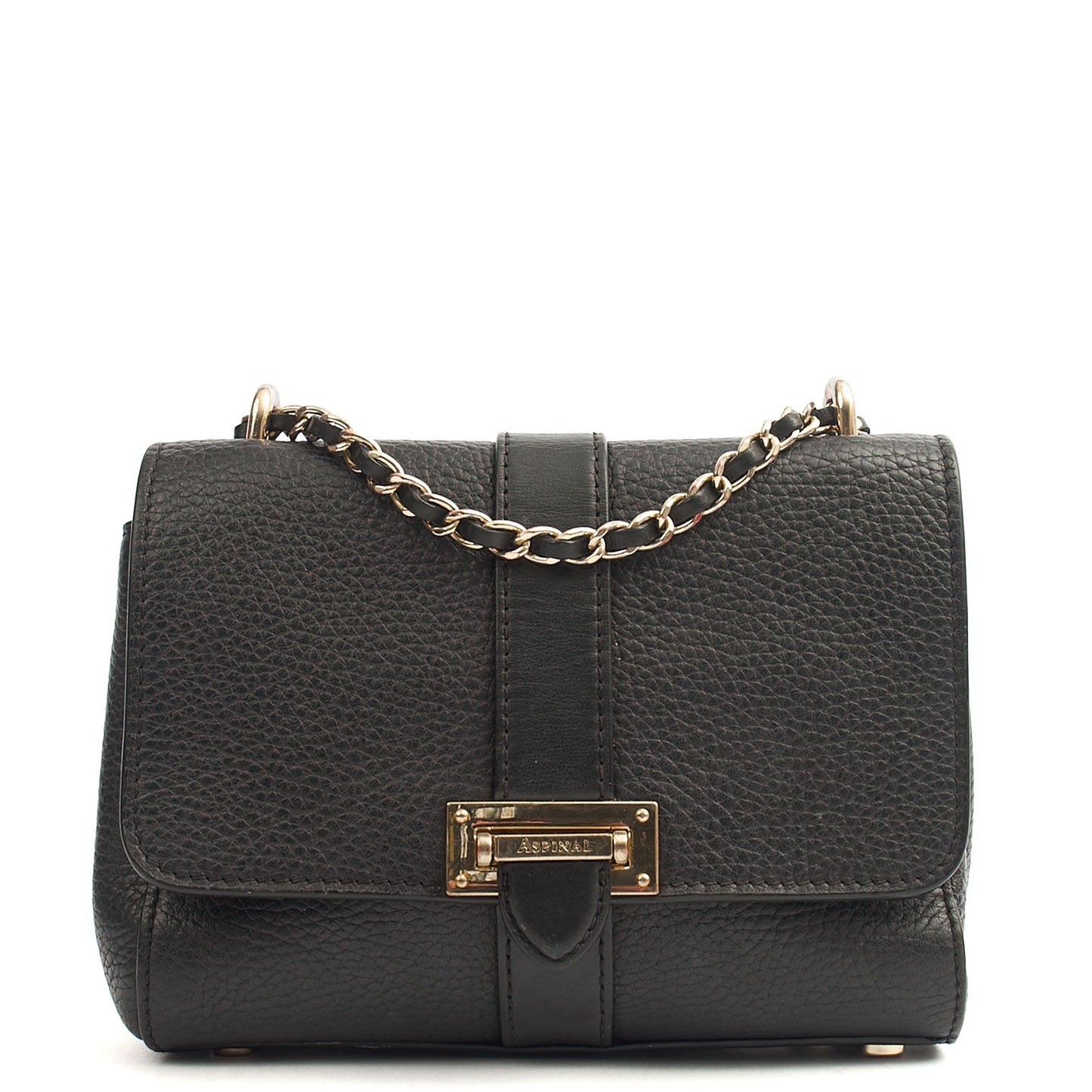 Aspinal of London Cross Body Lottie in Black, Leather — Alternate View 8