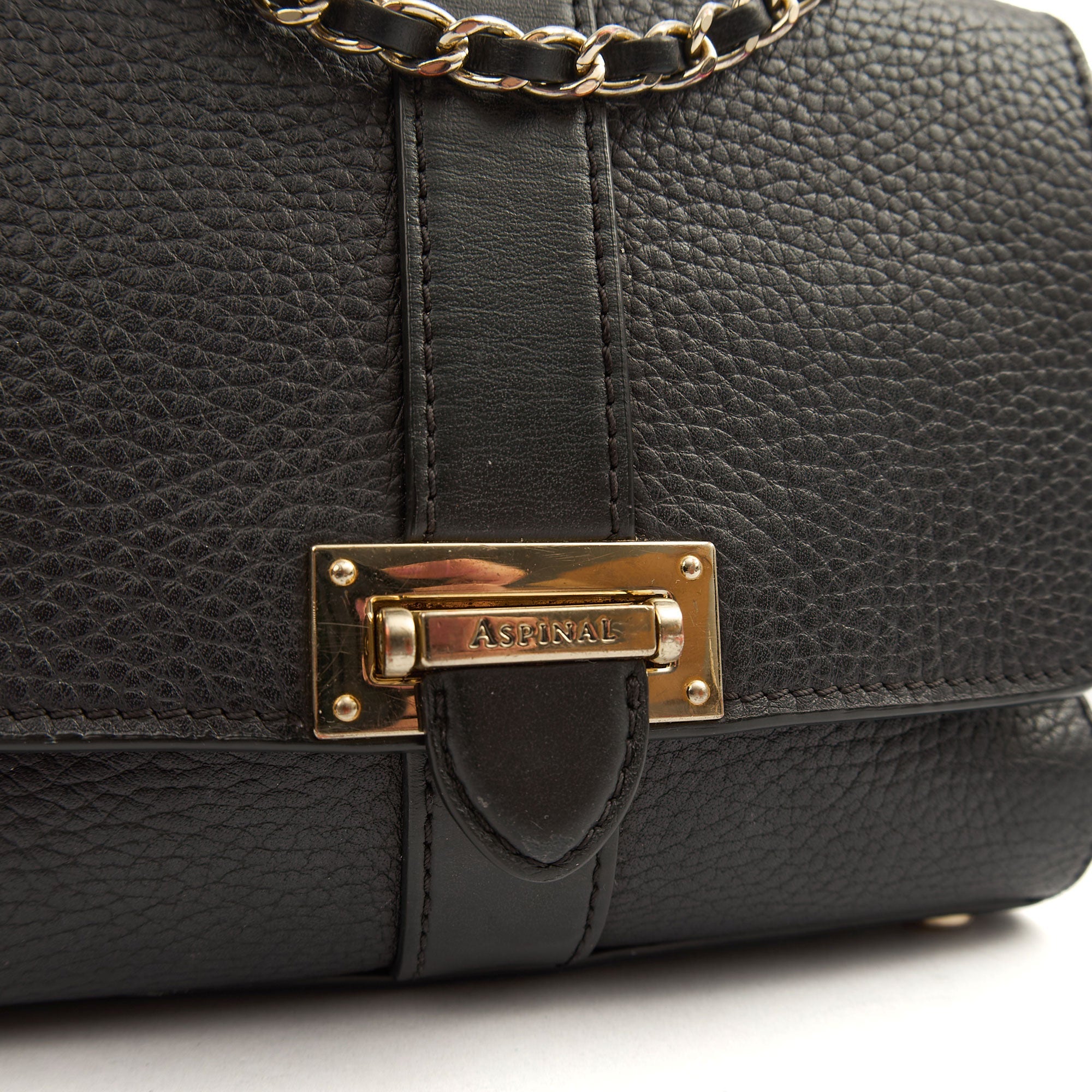 Aspinal of London Cross Body Lottie in Black, Leather — Alternate View 13
