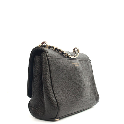 Aspinal of London Cross Body Lottie in Black, Leather — Side View