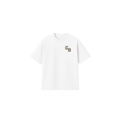 Cardair CD Logo T shirt - White — XS — Front View