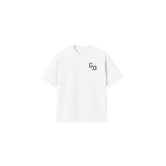 Cardair CD Logo T shirt - White — XS — Front View