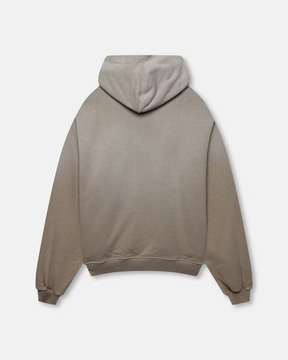 KAIZEN MARKET BLANK HEAVYWEIGHT FADE OUT HOODIE MOCHA — XS — Side View