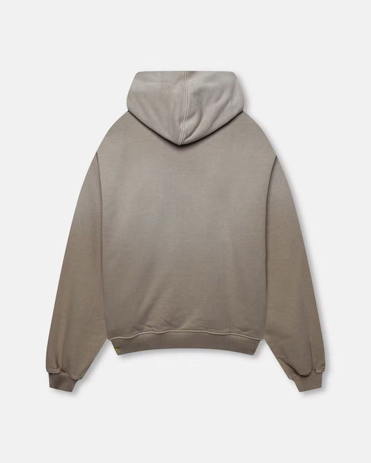 KAIZEN MARKET BLANK HEAVYWEIGHT FADE OUT HOODIE MOCHA — XS — Side View