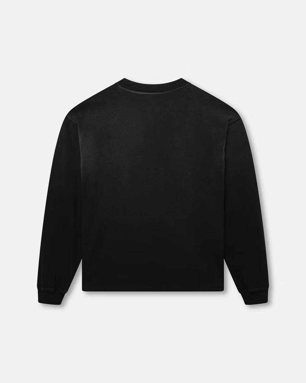 KAIZEN MARKET BLANK HEAVYWEIGHT FADE OUT LONGSLEEVE TEE BLACK — XS — Side View