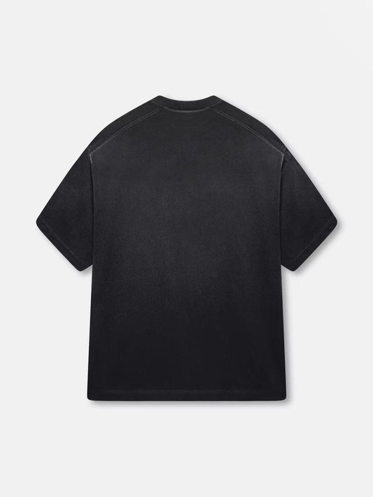 KAIZEN MARKET BLANK HEAVYWEIGHT FADE OUT TEE BLACK — XS — Side View