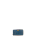 Dolce & Gabbana Purse Wallet in Blue, Exotic Effect Leather — Front View