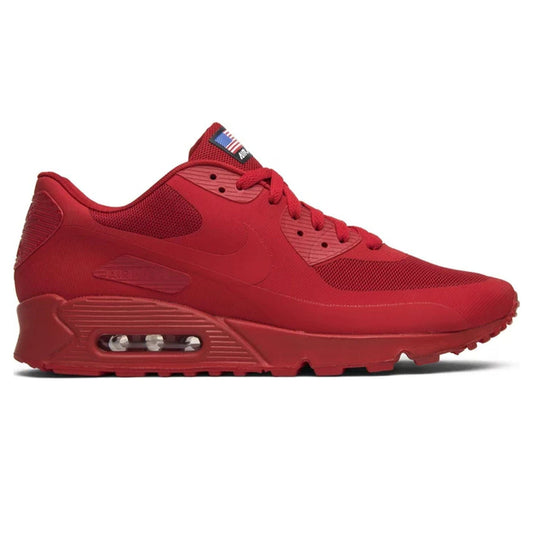 Nike Air Max 90 Hyperfuse 'Independence Day' Red — UK 3 | EU 35.5 | US 3.5 — Side View