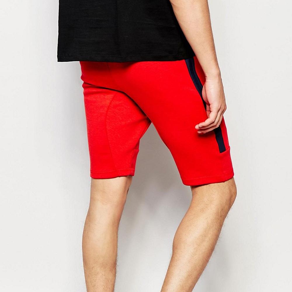 NIKE TECH FLEECE SHORTS Light University Red Heather — XXS — Side View