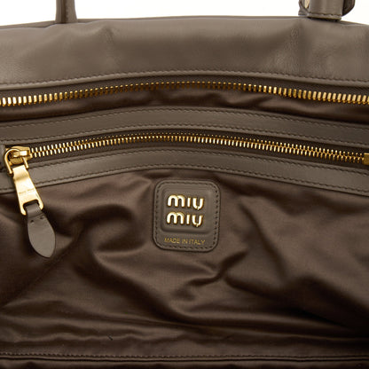 Miu Miu Shoulder Bag Shoulder Bag in Grey, Leather — Alternate View 7
