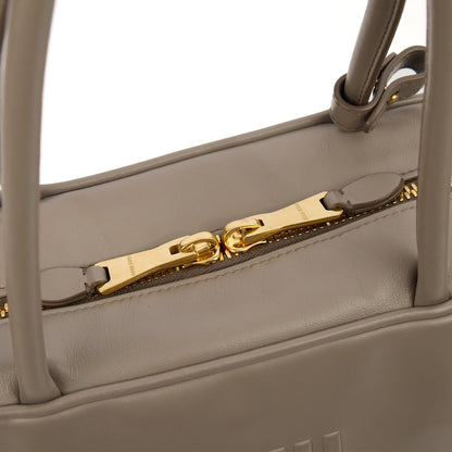 Miu Miu Shoulder Bag Shoulder Bag in Grey, Leather — Back View