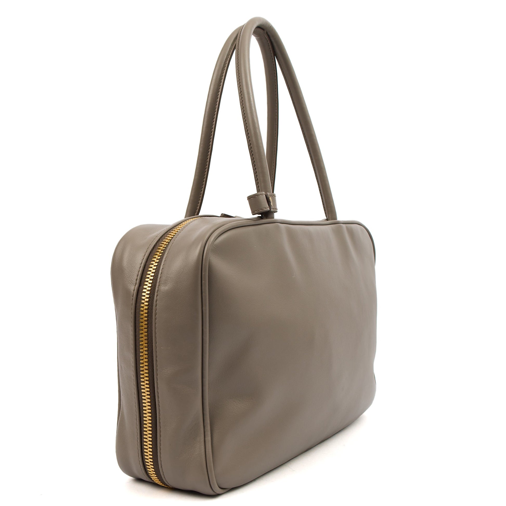 Miu Miu Shoulder Bag Shoulder Bag in Grey, Leather — Detail View