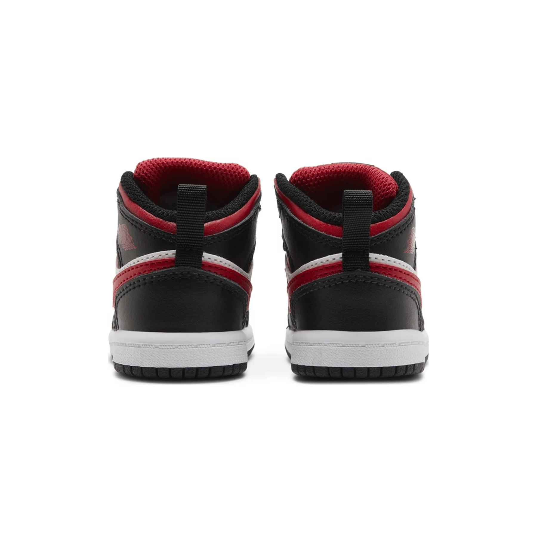 Air Jordan 1 Mid TD 'Black Fire Red' — UK 0C | EU 15 | US 0C — Top View