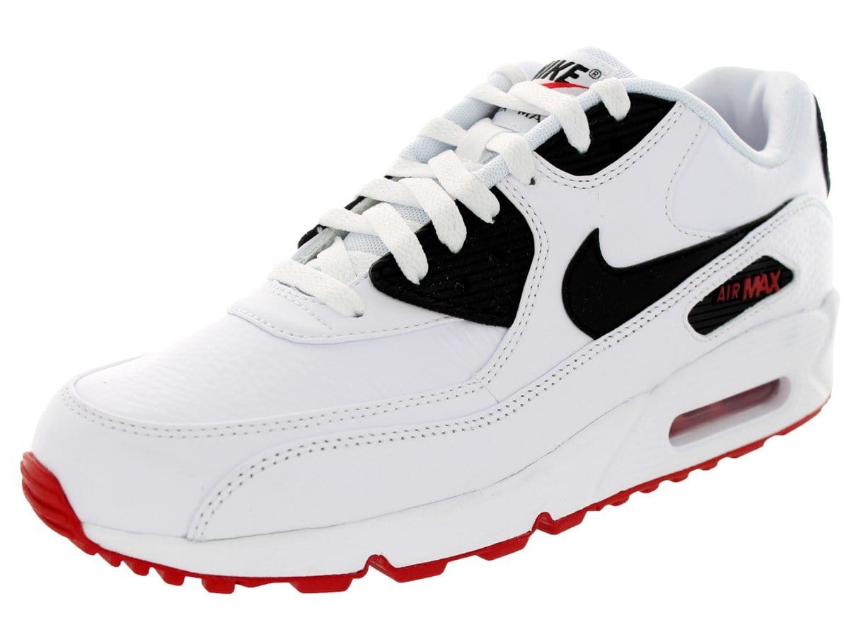 Nike Air Max 90 Ltr White-Black-University Red — UK 3 | EU 35.5 | US 3.5 — Back View