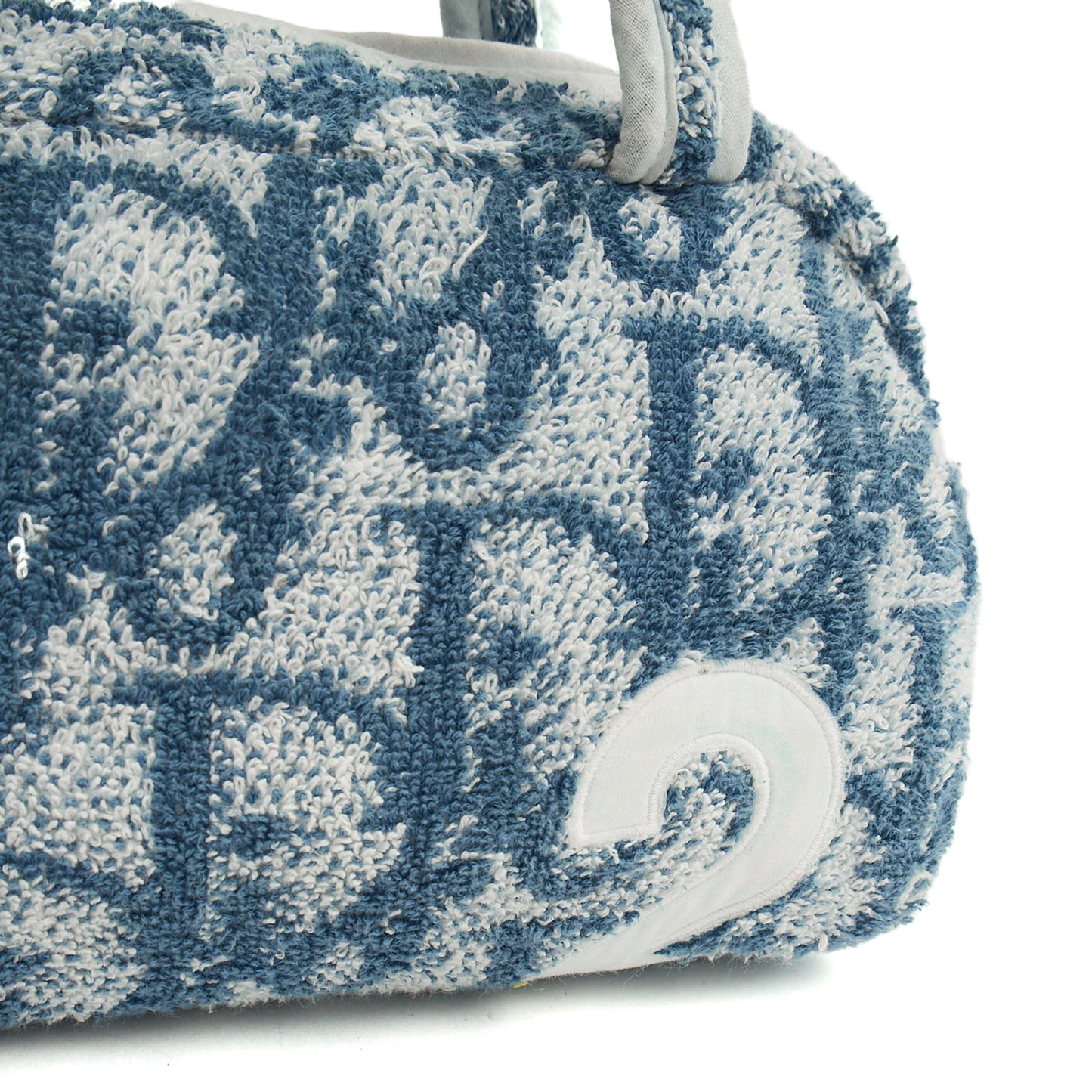 Christian Dior Mini Bag Trotter - Mini in Blue, Fabric — Side View