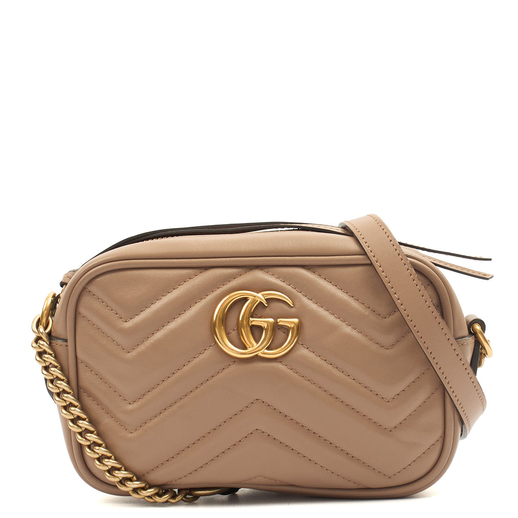 Gucci Cross Body Marmont Shoulder Bag - Small in Brown, Leather — Alternate View 7