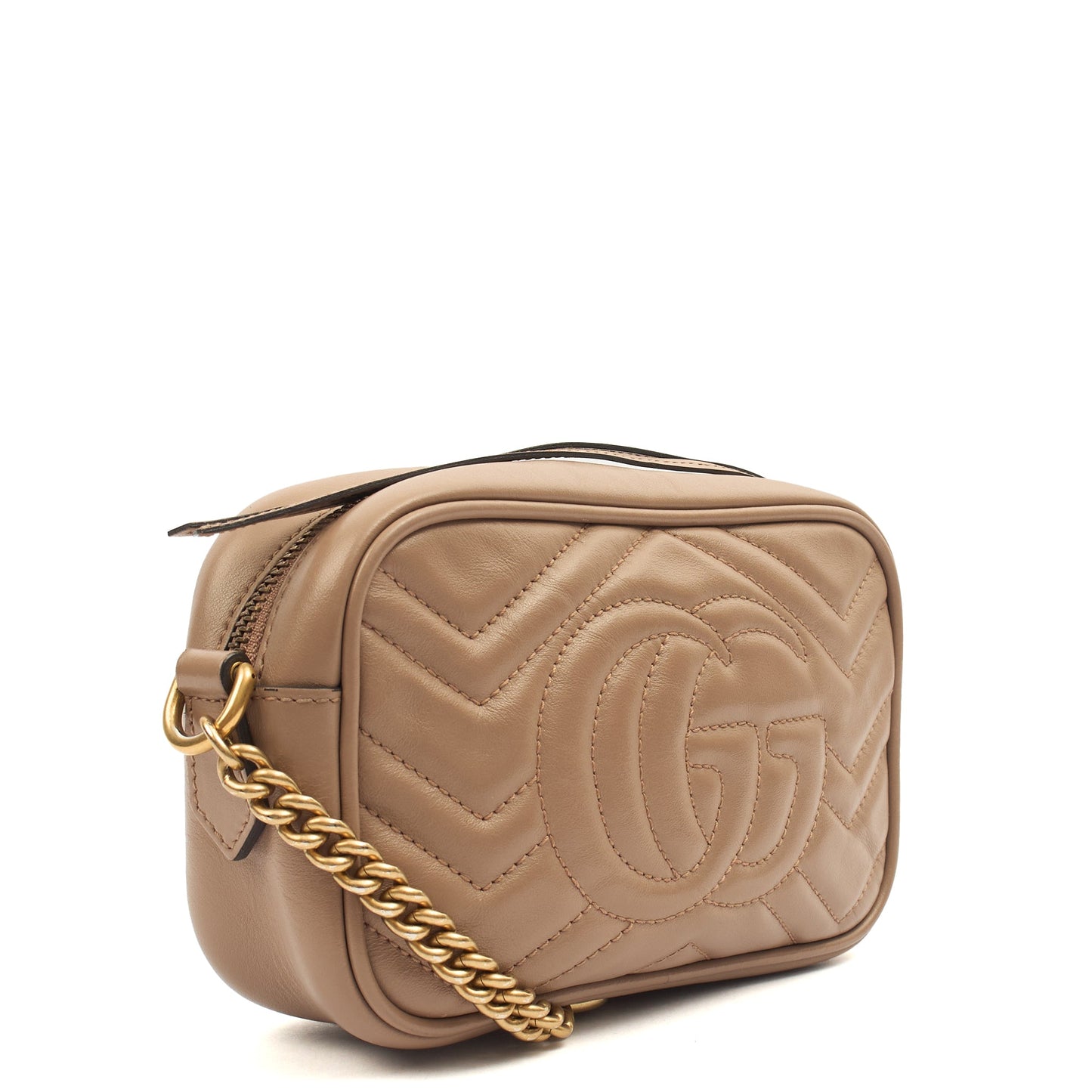 Gucci Cross Body Marmont Shoulder Bag - Small in Brown, Leather — Alternate View 14